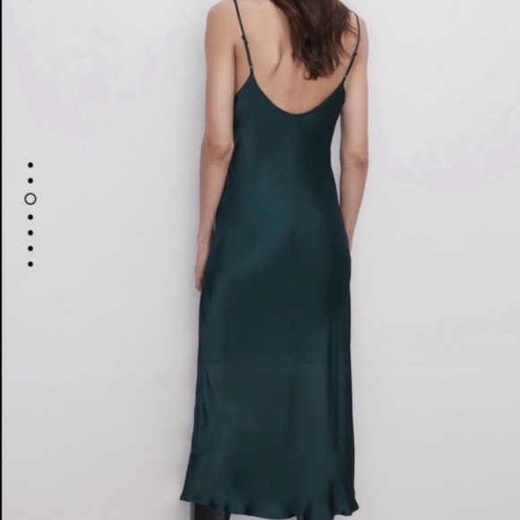 BLOGGER’S ZARA Satin Long Dress Size XS - Picture 3 of 3